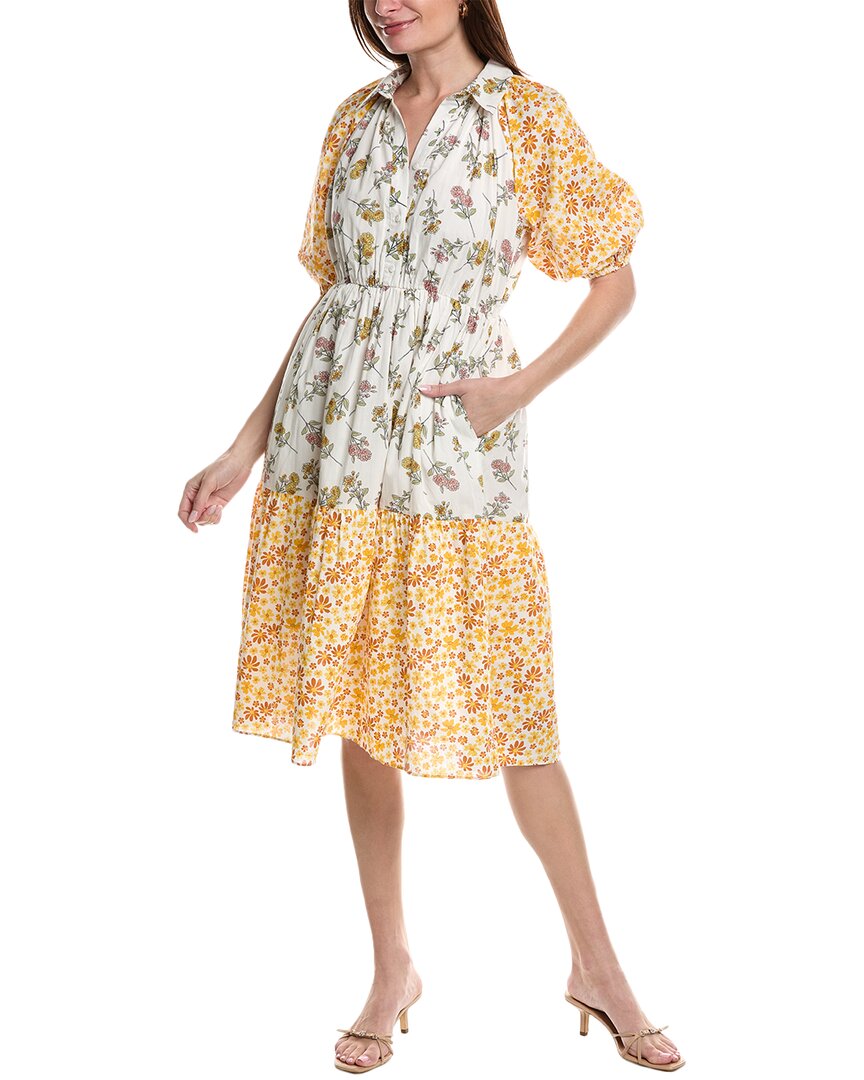 Платье-рубашка в стиле пэчворк Garrie B, белый
Платье-рубашка в стиле пэчворк Garrie B, белый