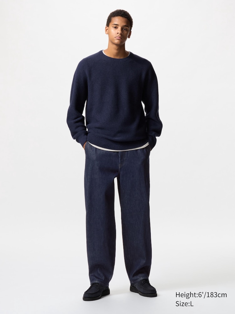 Широкие зауженные джинсы длинные Uniqlo, цвет 68 синий
Широкие зауженные джинсы длинные Uniqlo, цвет 68 синий