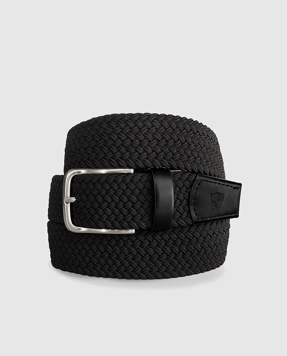 Черный эластичный плетеный ремень Leyva
Черный эластичный плетеный ремень Leyva
