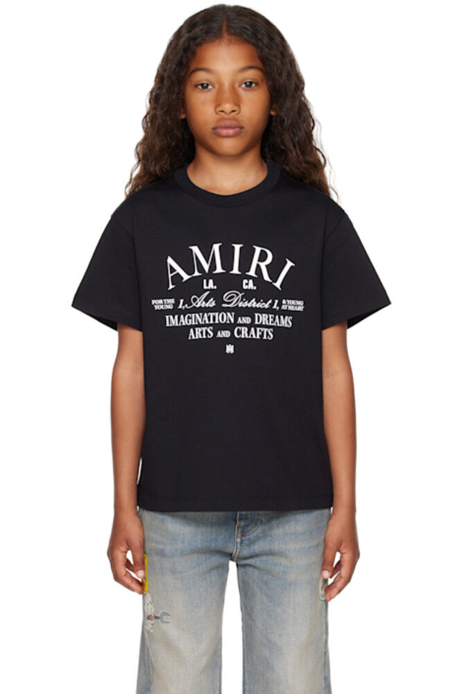 Детская черная футболка «AMIRI Arts District»
Детская черная футболка «AMIRI Arts District»