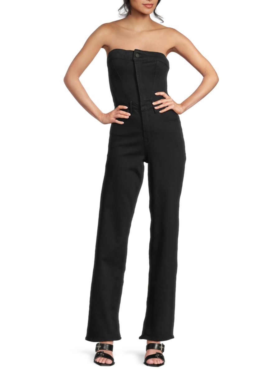 Джинсовый комбинезон-бандо Tube 90S Good American, черный
Джинсовый комбинезон-бандо Tube 90S Good American, черный