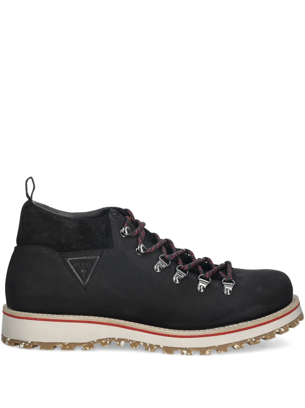 Ботинки Kurma на шнуровке с комбинированными вставками Guess Usa, черный
Ботинки Kurma на шнуровке с комбинированными вставками Guess Usa, черный
