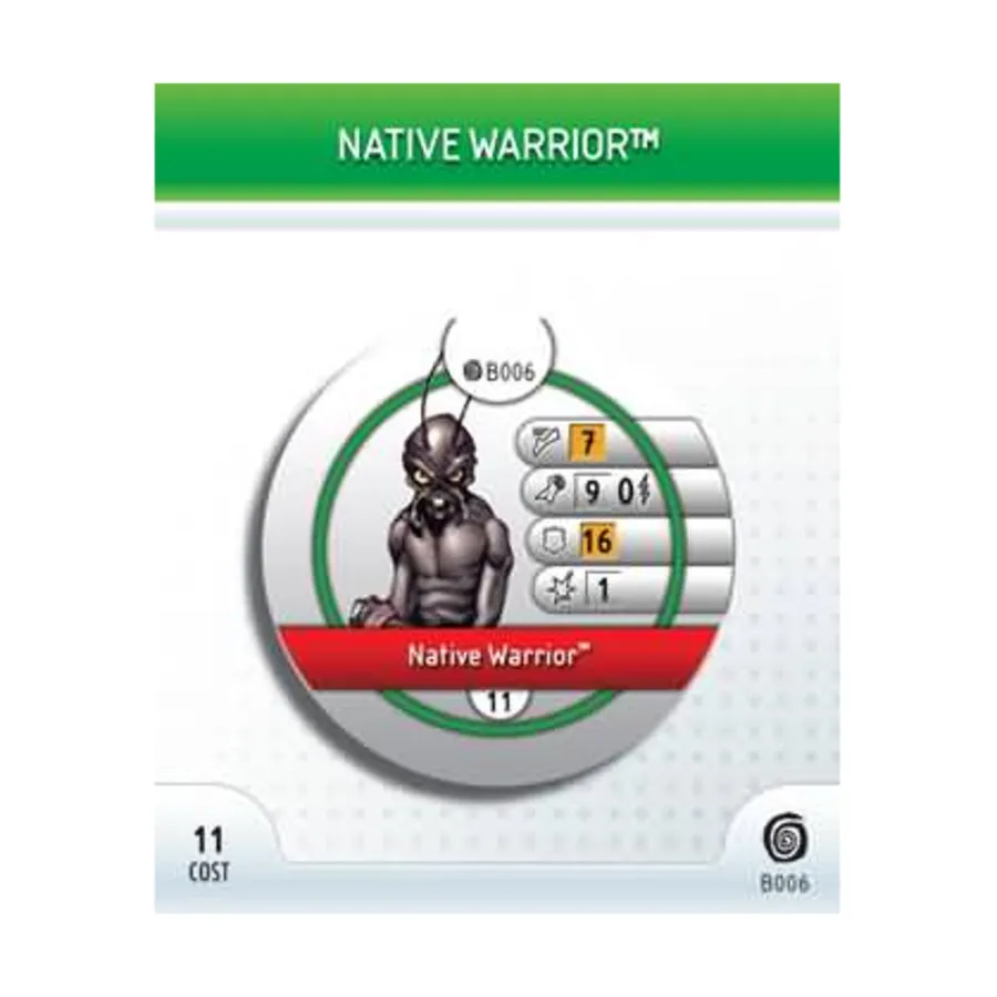 Жетон наблюдателя — местный воин, Marvel HeroClix - Mutations & Monsters - Singles
Жетон наблюдателя — местный воин, Marvel HeroClix - Mutations & Monsters - Singles