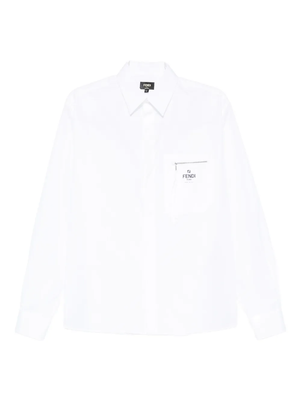 Рубашка с логотипом и карманом Fendi, белый
Рубашка с логотипом и карманом Fendi, белый