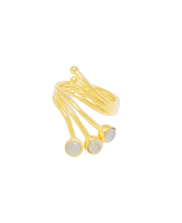 Коктейльное кольцо Nubia с покрытием из 18-каратного золота Nectar Nectar New York, gold
Коктейльное кольцо Nubia с покрытием из 18-каратного золота Nectar Nectar New York, gold