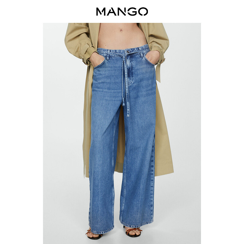 Женские джинсы Mango с низкой талией и широкими штанинами, синий
Женские джинсы Mango с низкой талией и широкими штанинами, синий