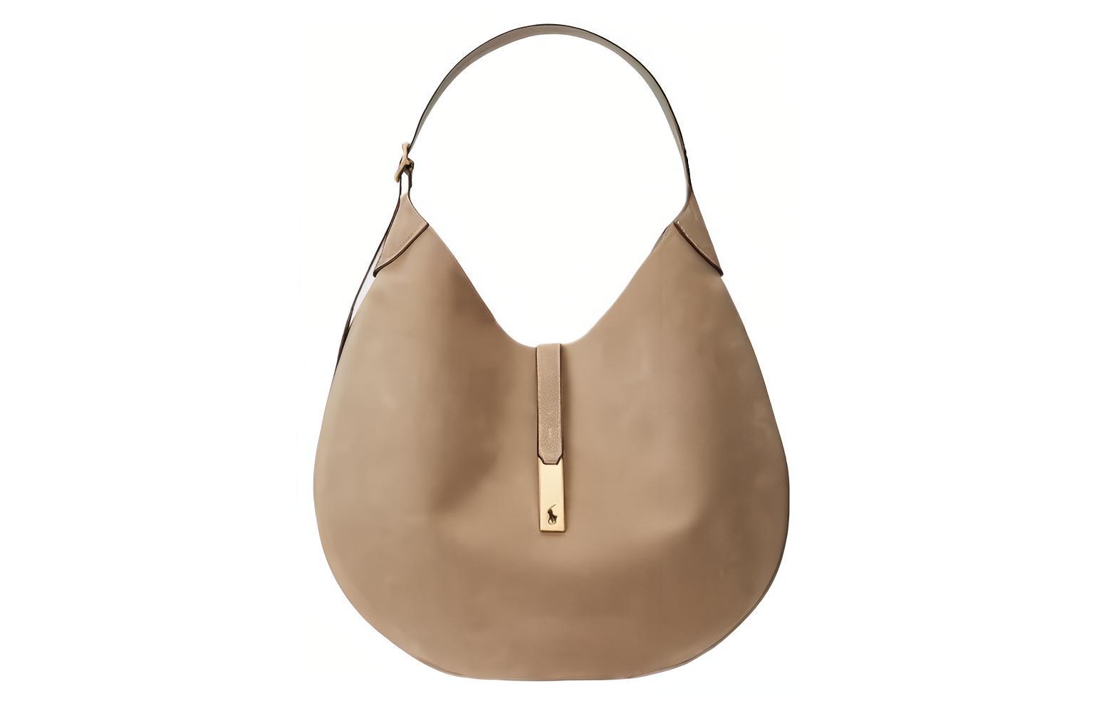 Сумка Polo ID из замши и кожи, большая женская сумка через плечо верблюжьего цвета Polo Ralph Lauren 
Сумка Polo ID из замши и кожи, большая женская сумка через плечо верблюжьего цвета Polo Ralph Lauren