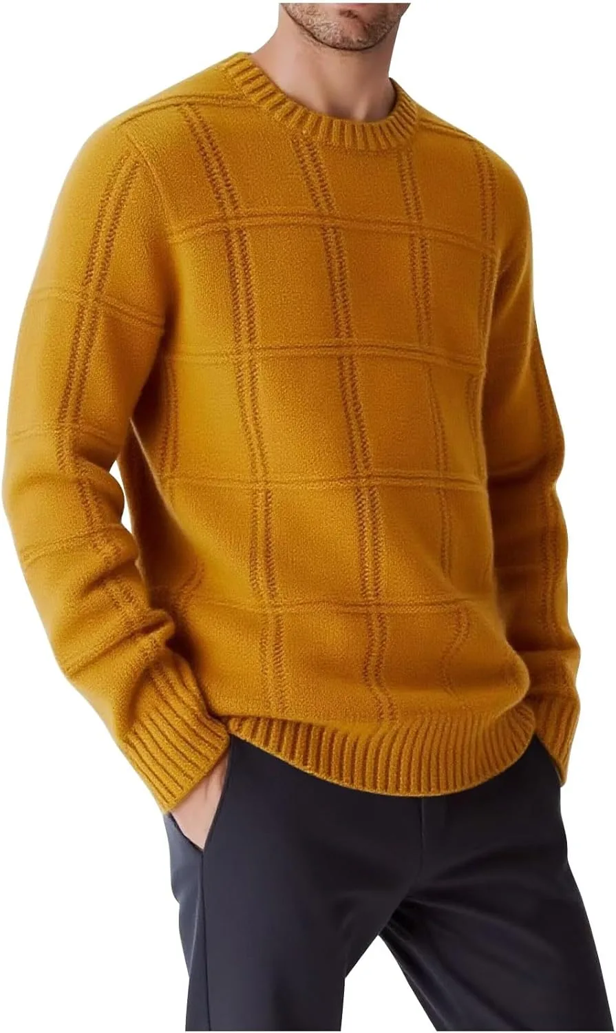 Мужской свитер Crewneck легкий вязаный
Мужской свитер Crewneck легкий вязаный