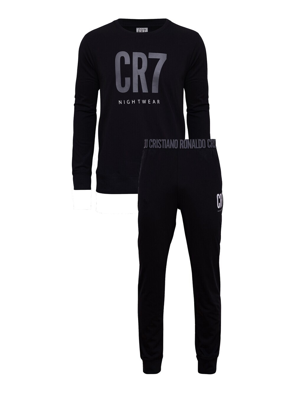 Длинная пижама CR7 - Cristiano Ronaldo Homewear, черный 
Длинная пижама CR7 - Cristiano Ronaldo Homewear, черный