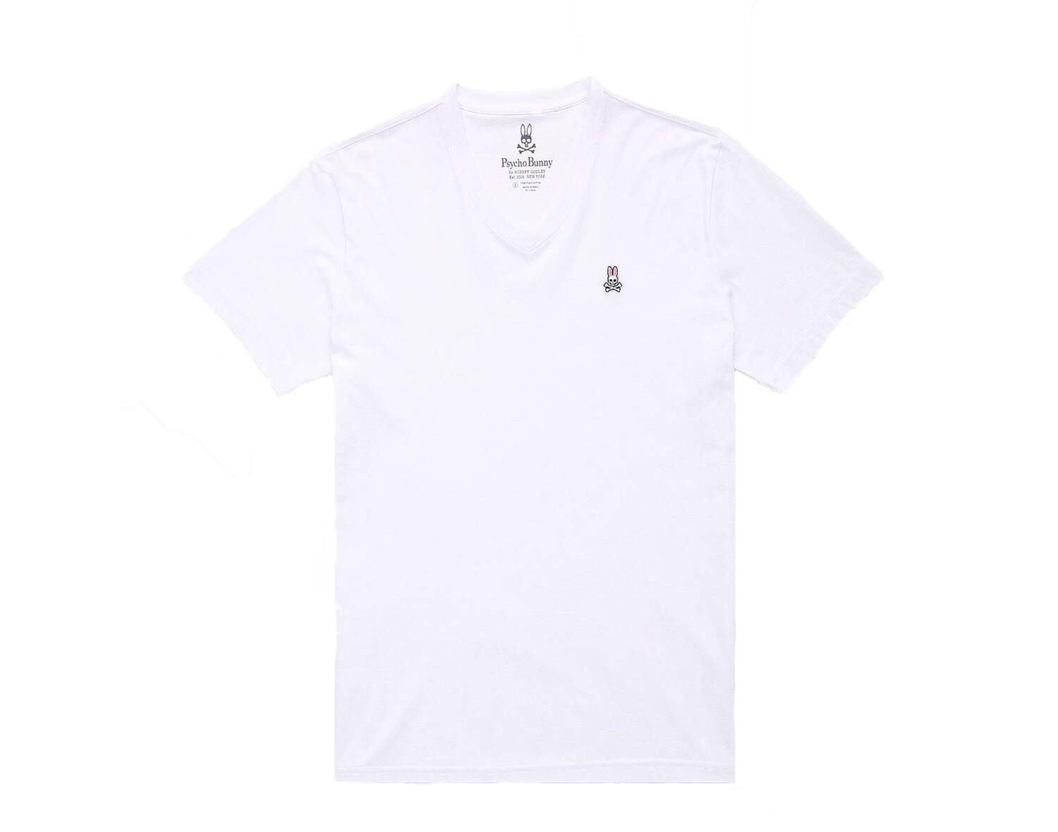 Классическая белая мужская футболка Psycho Bunny с v-образным вырезом B6U100ARPC-WHT, белый
Классическая белая мужская футболка Psycho Bunny с v-образным вырезом B6U100ARPC-WHT, белый