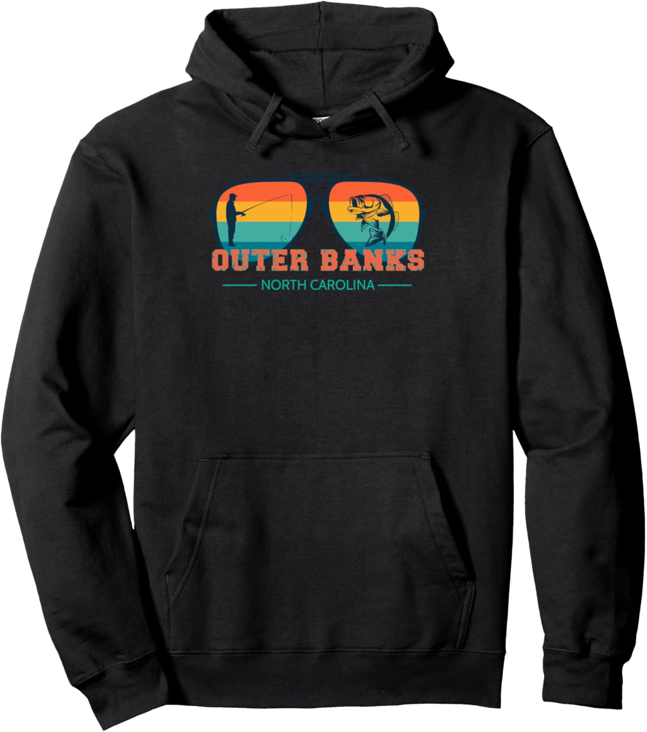 Ретро-стиль, сувенир из Северной Каролины, OBX, Outer Banks, рыболовная толстовка East West Coast Beaches Merch Co., черный
Ретро-стиль, сувенир из Северной Каролины, OBX, Outer Banks, рыболовная толстовка East West Coast Beaches Merch Co., черный