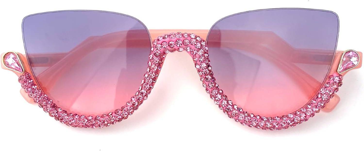 Большие солнцезащитные очки «кошачий глаз» с бриллиантами, женские, в полуободковой оправе, модные солнцезащитные очки со стразами, для летнего отдыха на природе, сверкающие солнцезащитные очки mincl, Pink
Большие солнцезащитные очки «кошачий глаз» с бриллиантами, женские, в полуободковой оправе, модные солнцезащитные очки со стразами, для летнего отдыха на природе, сверкающие солнцезащитные очки mincl, Pink