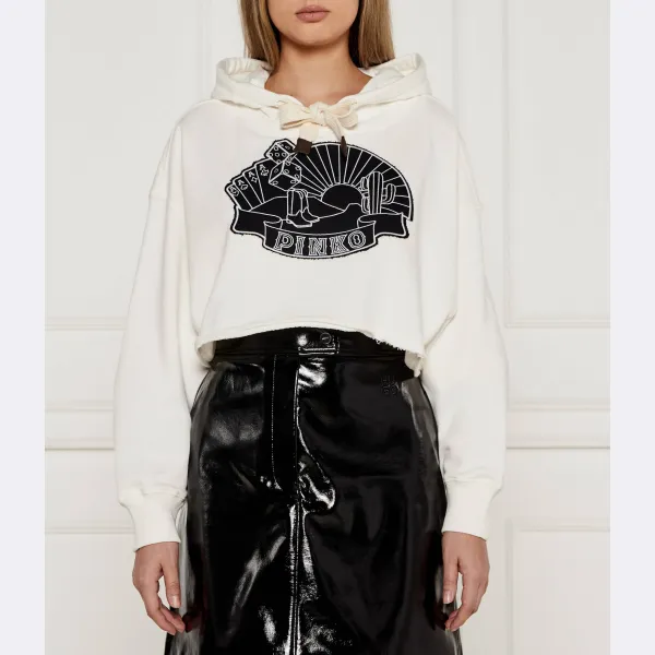 Укороченная толстовка Pinko, белый
Укороченная толстовка Pinko, белый