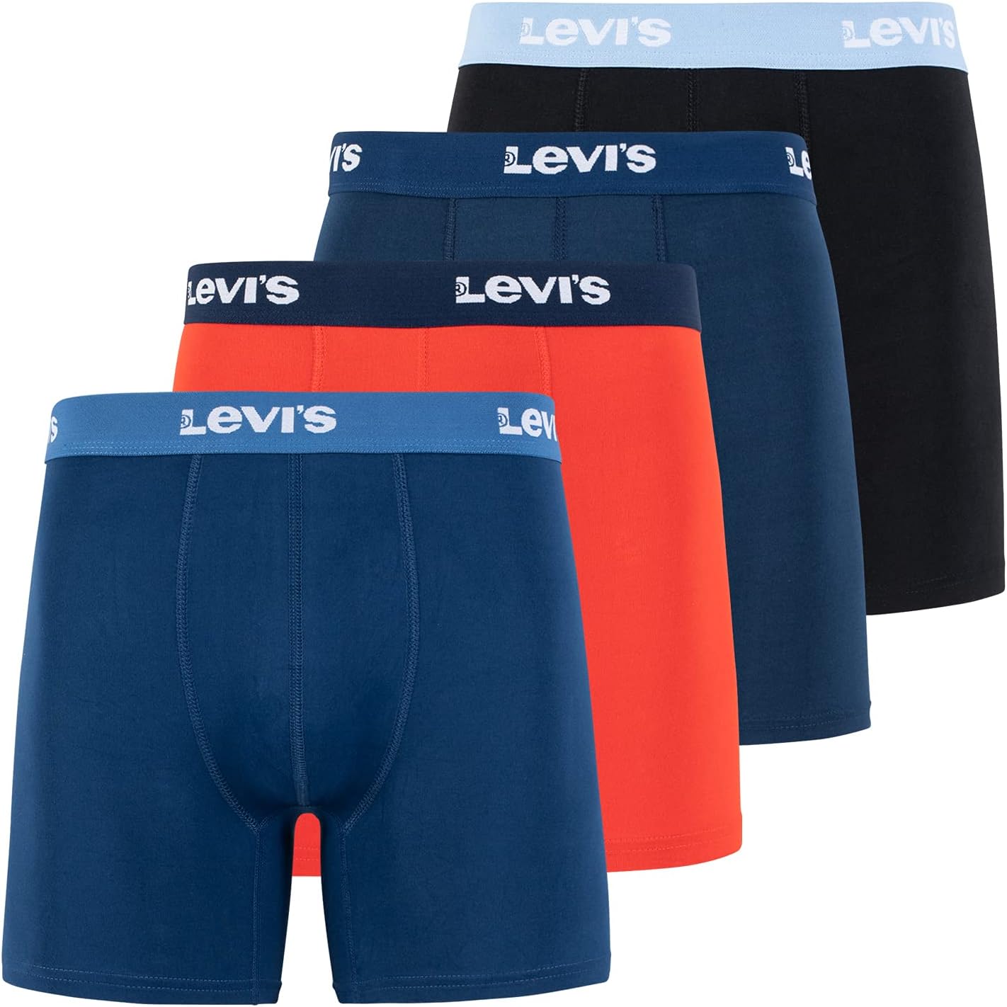 Мужские трусы-боксеры Levi's из микрофибры, ультрамягкие, 4 шт., 2 Blue/Navy/Black
Мужские трусы-боксеры Levi's из микрофибры, ультрамягкие, 4 шт., 2 Blue/Navy/Black