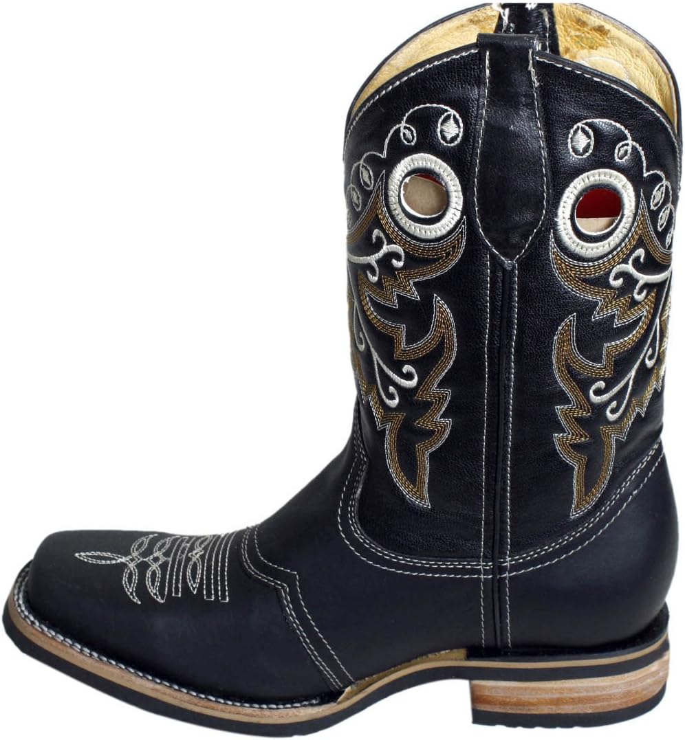 Мужские ковбойские сапоги Western из натуральной кожи с ручной отделкой и крыльями Dona Michi Leather, черный
Мужские ковбойские сапоги Western из натуральной кожи с ручной отделкой и крыльями Dona Michi Leather, черный