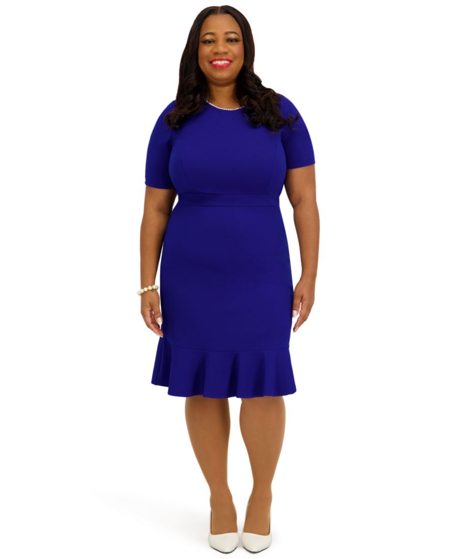 Женское платье с круглым вырезом, длиной до колена, с оборками, стандартные и большие размеры Kasper, Royal Signature
Женское платье с круглым вырезом, длиной до колена, с оборками, стандартные и большие размеры Kasper, Royal Signature