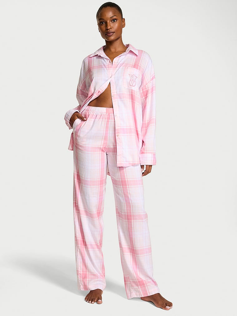 Длинный пижамный комплект из модала и хлопка Victoria'S Secret, heather pink petal/pink rally bold plaid
Длинный пижамный комплект из модала и хлопка Victoria'S Secret, heather pink petal/pink rally bold plaid