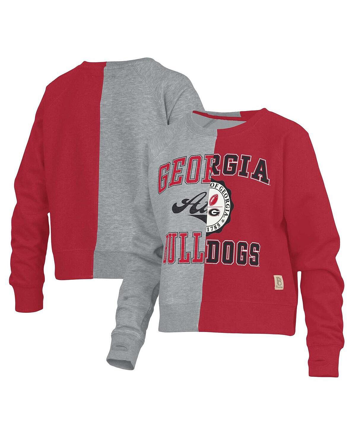 Женский пуловер с половиной реглан Heather Grey Georgia Bulldogs Pressbox
Женский пуловер с половиной реглан Heather Grey Georgia Bulldogs Pressbox