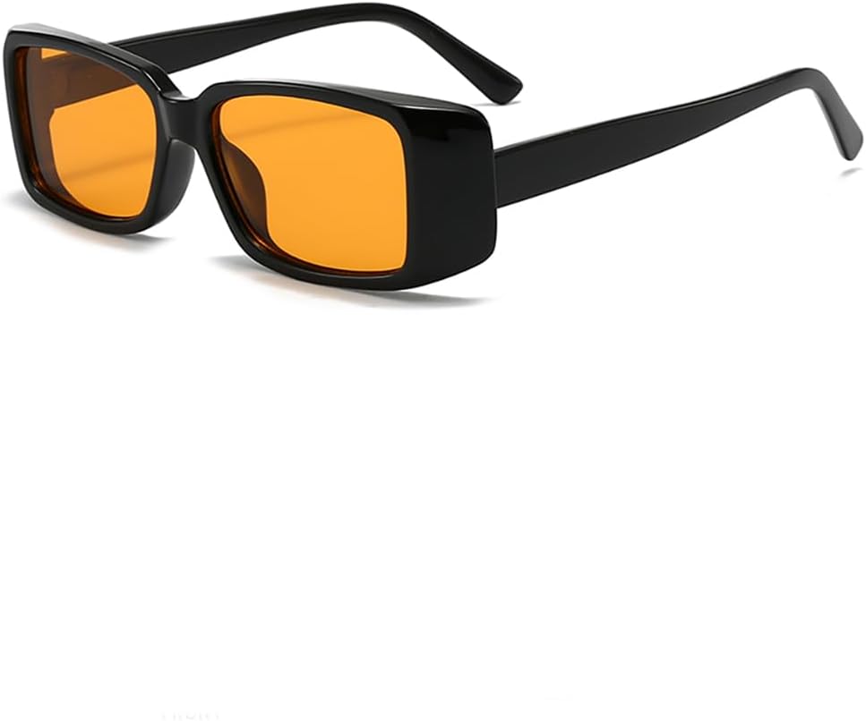 Солнцезащитные очки в стиле ретро прямоугольной формы для женщин и мужчин, модные, с толстой оправой и маленькими линзами, винтажные очки 70-х годов Azoxus, Black Frame Yellow Lens
Солнцезащитные очки в стиле ретро прямоугольной формы для женщин и мужчин, модные, с толстой оправой и маленькими линзами, винтажные очки 70-х годов Azoxus, Black Frame Yellow Lens