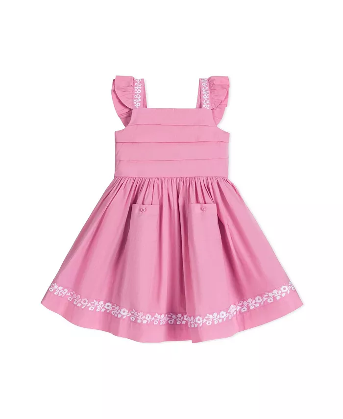 Платье-сарафан с плиссировкой и вышивкой для девочек с пышными рукавами-крылышками Toddler Girls Pleated Flutter Sleeve Apron Dress with Embroidery Hope & Henry, розовый
Платье-сарафан с плиссировкой и вышивкой для девочек с пышными рукавами-крылышками Toddler Girls Pleated Flutter Sleeve Apron Dress with Embroidery Hope & Henry, розовый