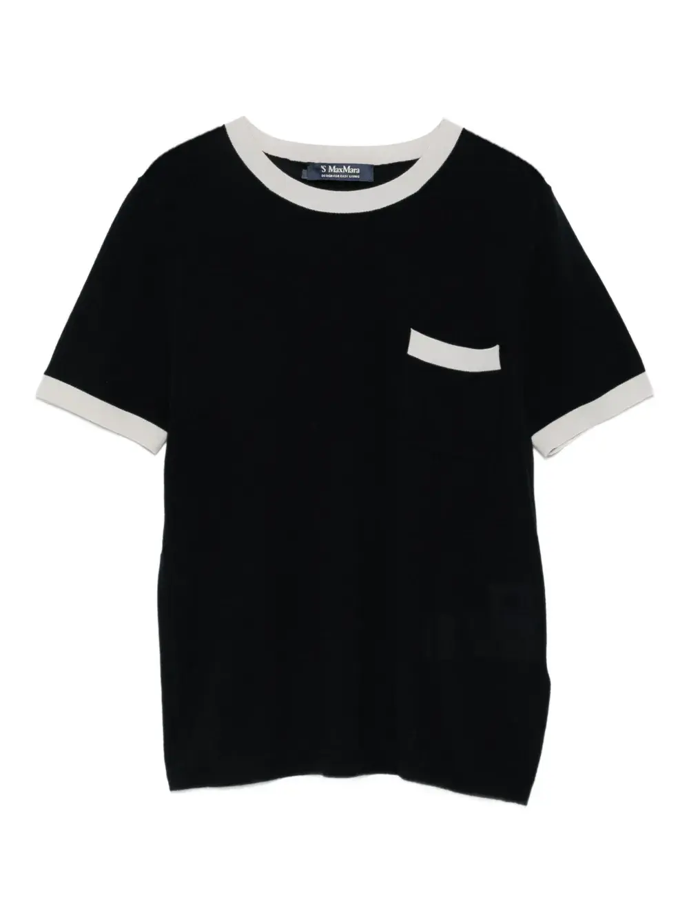 Шерстяной топ с контрастной отделкой 'S Max Mara, синий
Шерстяной топ с контрастной отделкой 'S Max Mara, синий