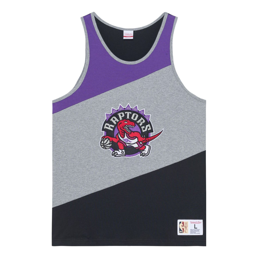 Джерси Mitchell & Ness x NBA HWC Colorblocked Cotton Tank 'Toronto Raptors', серый 
Джерси Mitchell & Ness x NBA HWC Colorblocked Cotton Tank 'Toronto Raptors', серый