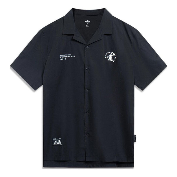 Рубашка с рисунком Диснея Освальда Li-Ning, черный 
Рубашка с рисунком Диснея Освальда Li-Ning, черный