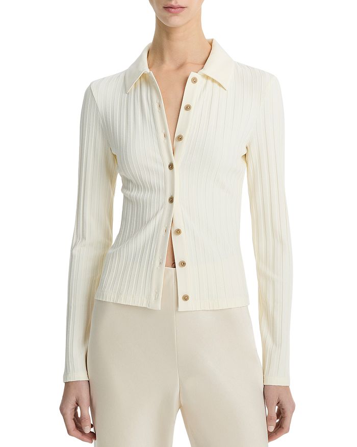 Кардиган с воротником и резинкой Vince, белый
Кардиган с воротником и резинкой Vince, белый