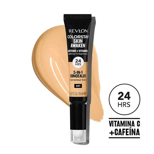 Консилер 5 преимуществ в 1 Colorstay Skin Awaken 5 In 1 Concealer Revlon, цвет universal neutralizer
Консилер 5 преимуществ в 1 Colorstay Skin Awaken 5 In 1 Concealer Revlon, цвет universal neutralizer