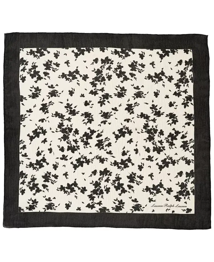 Контрастный цветочный квадратный платок Lauren Ralph Lauren, белый
Контрастный цветочный квадратный платок Lauren Ralph Lauren, белый