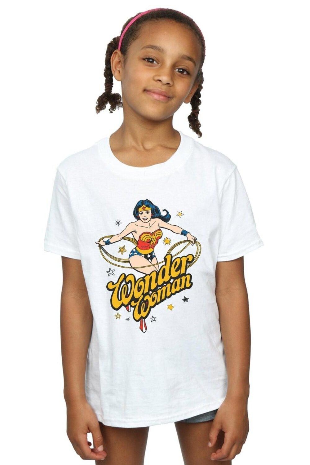 Хлопковая футболка «Чудо-женщина со звездами» DC Comics, белый
Хлопковая футболка «Чудо-женщина со звездами» DC Comics, белый