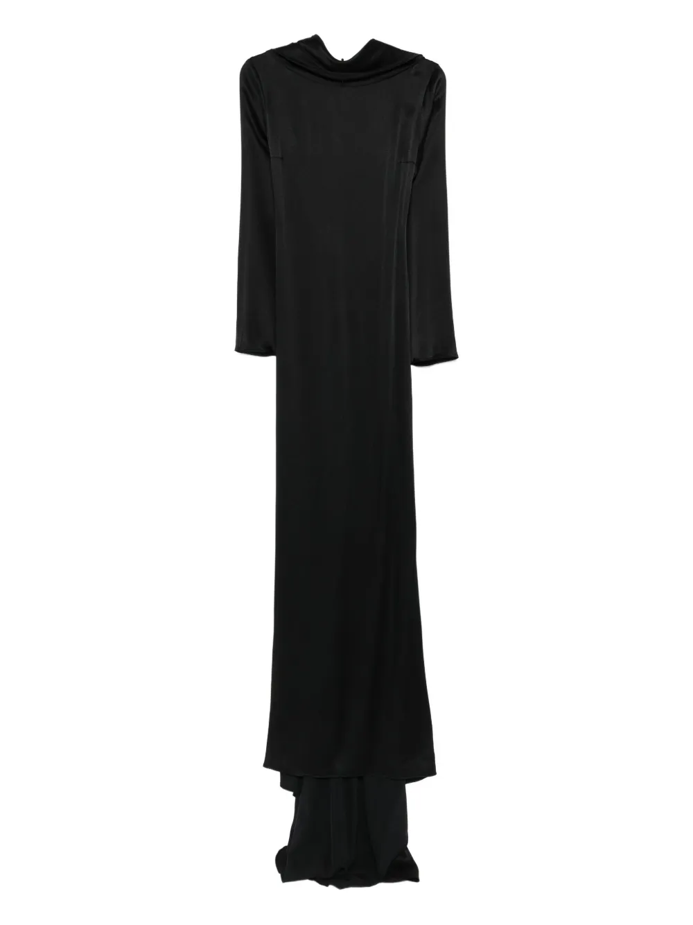 Платье макси с воротником-хомутиком и асимметричным лифом Giuseppe Di Morabito, черный
Платье макси с воротником-хомутиком и асимметричным лифом Giuseppe Di Morabito, черный