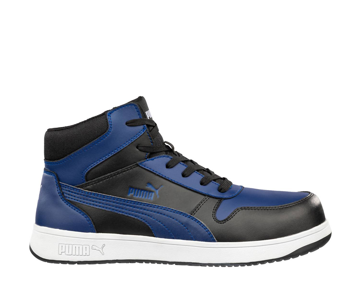Men's Frontcourt Mid Safety Work Shoes In Blue/black Puma
Men's Frontcourt Mid Safety Work Shoes In Blue/black Puma