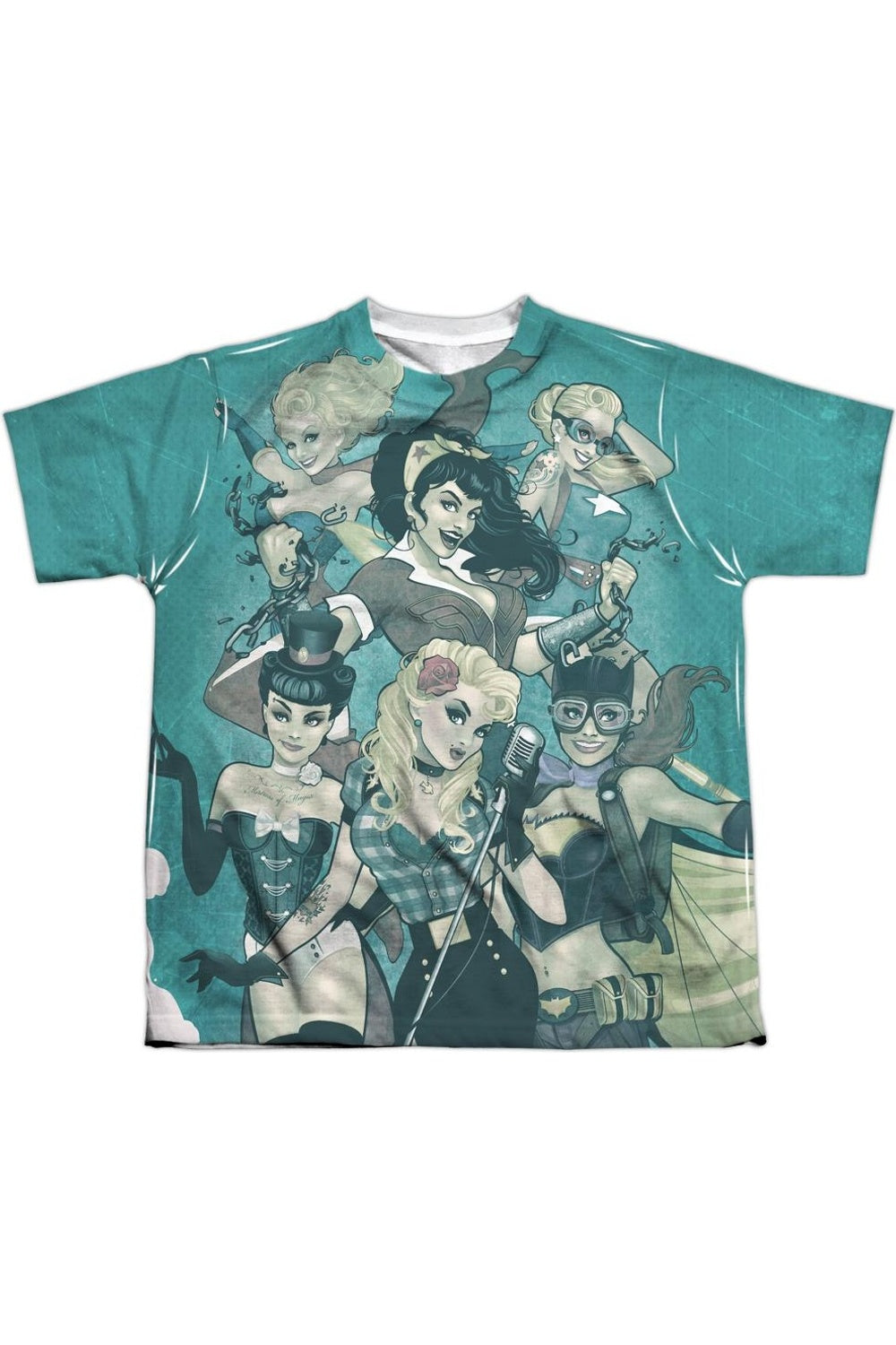 Футболка с коротким рукавом для подростков Justice League of America Bombshell Group Gildan, белый 
Футболка с коротким рукавом для подростков Justice League of America Bombshell Group Gildan, белый