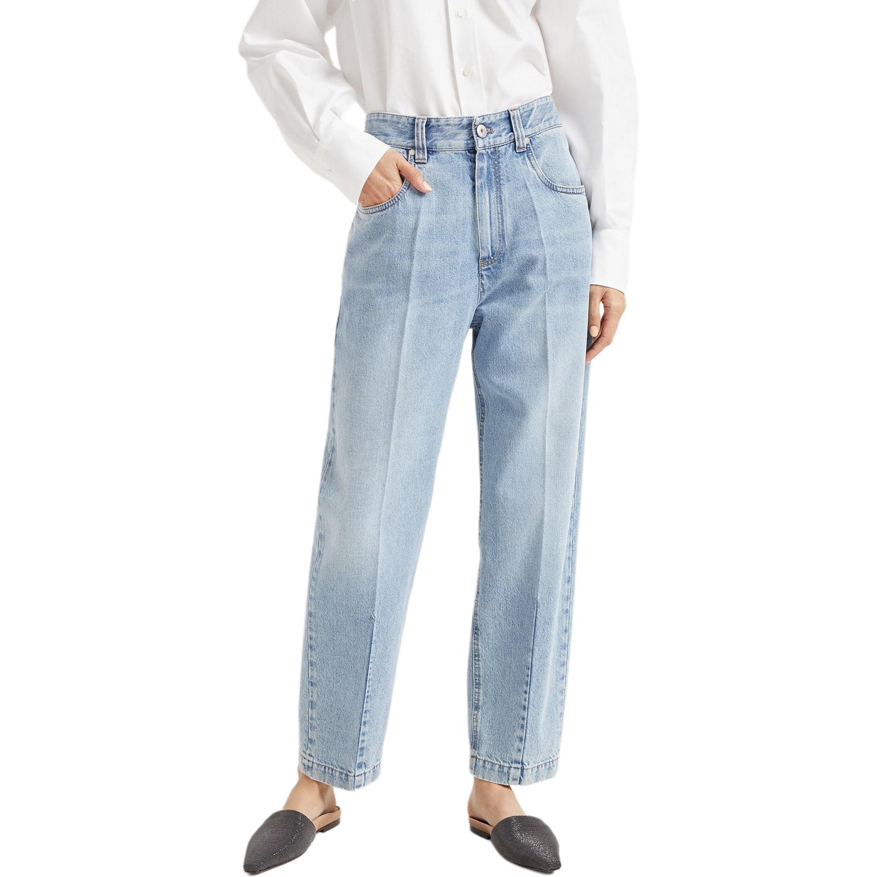 Джинсы с бисерными украшениями Brunello Cucinelli, светло-голубой
Джинсы с бисерными украшениями Brunello Cucinelli, светло-голубой