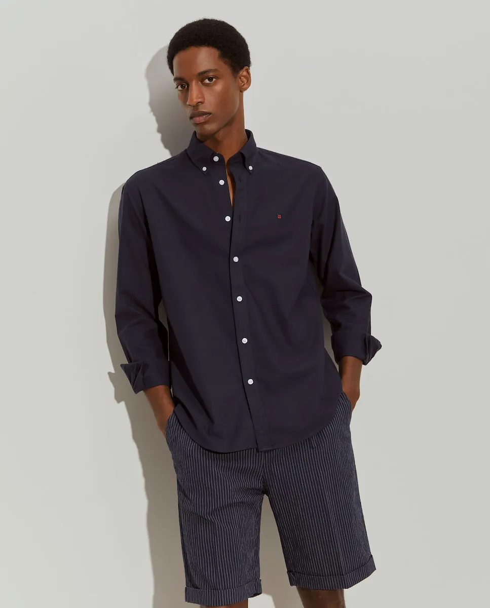 Оксфордская рубашка из хлопка обычного кроя Lion Of Porches, темно-синий
Оксфордская рубашка из хлопка обычного кроя Lion Of Porches, темно-синий