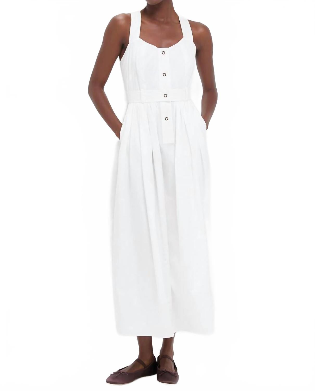 Платье Cleo Fitter Maxi в ярко-белом цвете HUNTER BELL 
Платье Cleo Fitter Maxi в ярко-белом цвете HUNTER BELL
