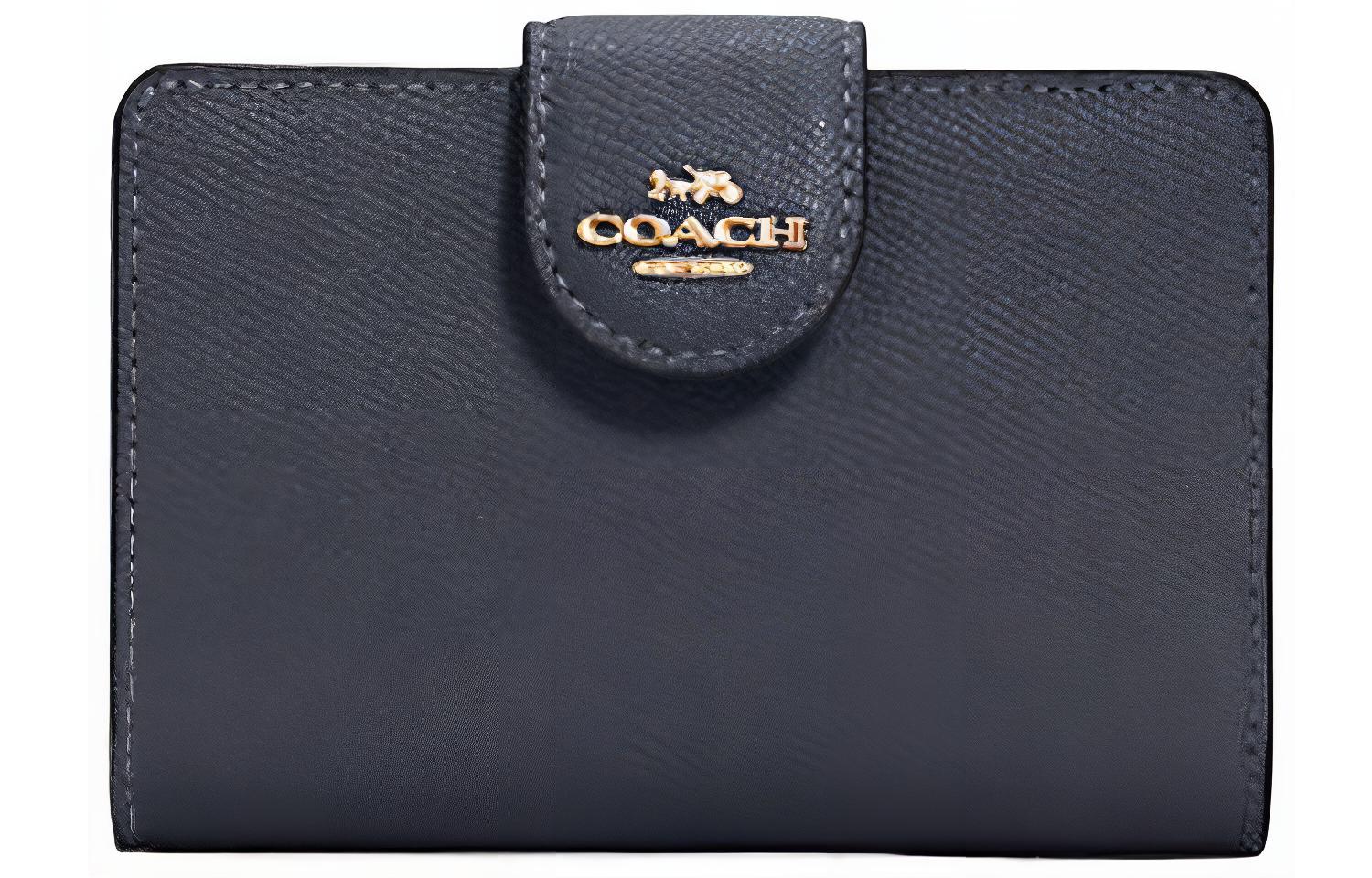 COACH Кожаный картхолдер, кошелек Medium Women's Dark Night Blue
COACH Кожаный картхолдер, кошелек Medium Women's Dark Night Blue