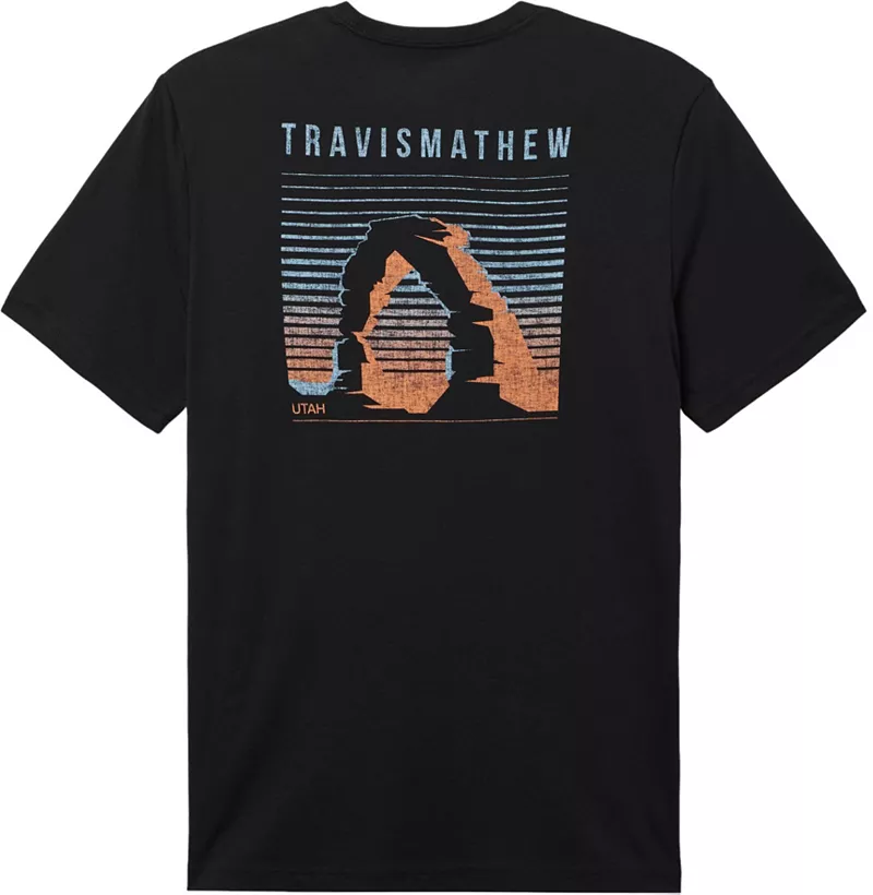Мужская футболка для гольфа TravisMathew Tarmac UT State с графическим изображением, черный
Мужская футболка для гольфа TravisMathew Tarmac UT State с графическим изображением, черный