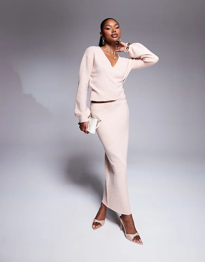 Эксклюзивная трикотажная юбка-стойка Kaiia в розовом цвете
Эксклюзивная трикотажная юбка-стойка Kaiia в розовом цвете