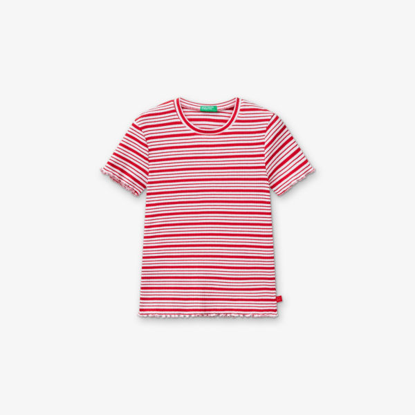 Футболка хлопковая полосатая с коротким рукавом и логотипом 6-14 лет Benetton, мультиколор
Футболка хлопковая полосатая с коротким рукавом и логотипом 6-14 лет Benetton, мультиколор