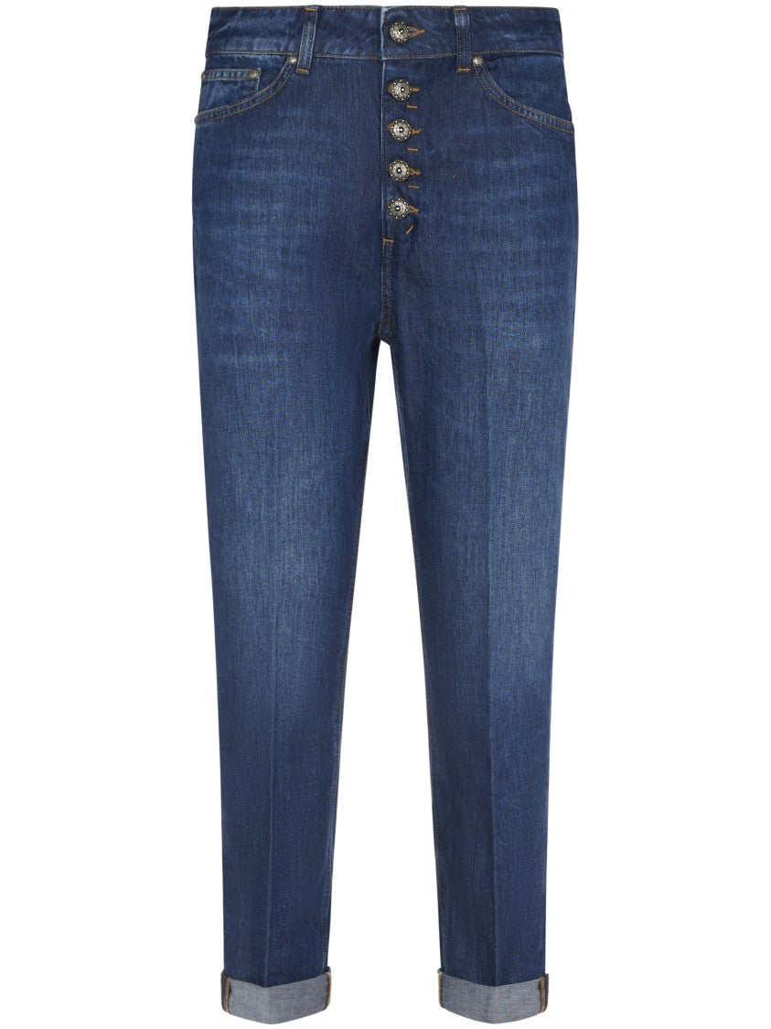 Джинсовые брюки с высокой талией и подвернутыми манжетами Dondup, синий
Джинсовые брюки с высокой талией и подвернутыми манжетами Dondup, синий