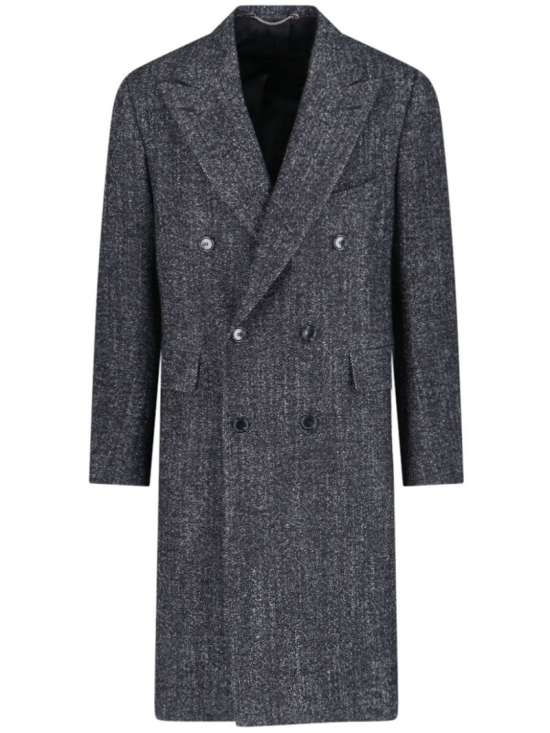 Двубортное пальто Cesare Attolini, черный
Двубортное пальто Cesare Attolini, черный