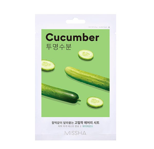 Увлажняющая маска для лица MISSHA Cucumber
Увлажняющая маска для лица MISSHA Cucumber