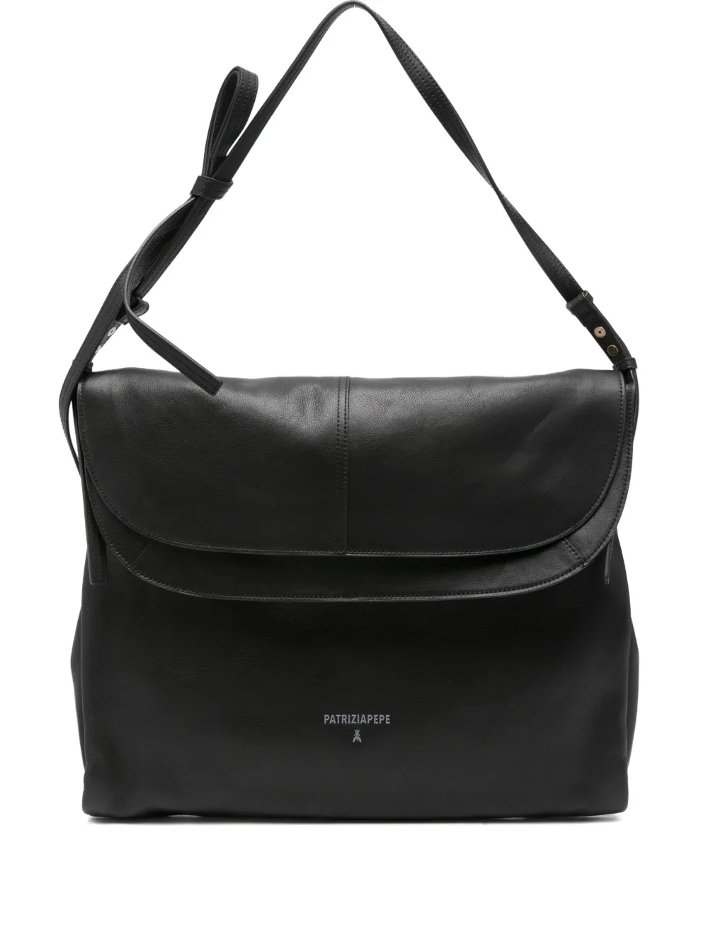 Кожаная сумка на плечо с клапаном Patrizia Pepe, черный
Кожаная сумка на плечо с клапаном Patrizia Pepe, черный