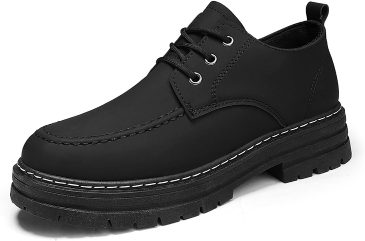 Мужские кожаные повседневные туфли оксфорды с шнуровкой и толстой амортизирующей противоскользящей подошвой для делового повседневного стиля, работы в офисе и прогулок на выходных Kelibasi, черный
Мужские кожаные повседневные туфли оксфорды с шнуровкой и толстой амортизирующей противоскользящей подошвой для делового повседневного стиля, работы в офисе и прогулок на выходных Kelibasi, черный