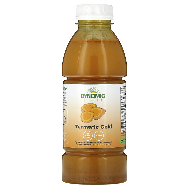 Dynamic Health, Turmeric Gold, куркума, 473 мл (16 жидк. унций)
Dynamic Health, Turmeric Gold, куркума, 473 мл (16 жидк. унций)