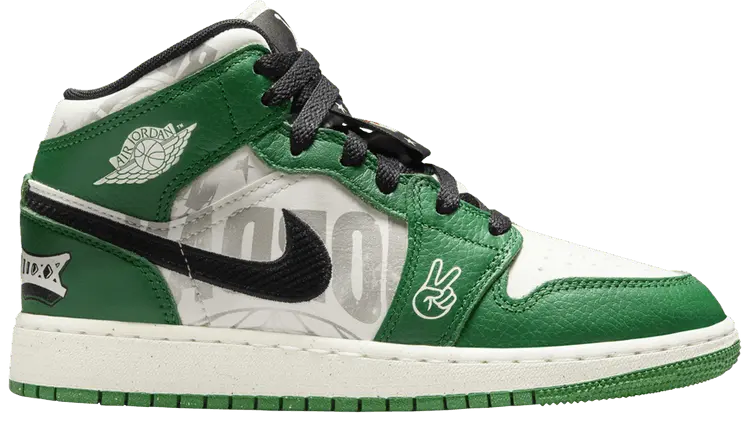 Кроссовки Air Jordan 1 Mid SE GS 'Big Energy', зеленый
Кроссовки Air Jordan 1 Mid SE GS 'Big Energy', зеленый