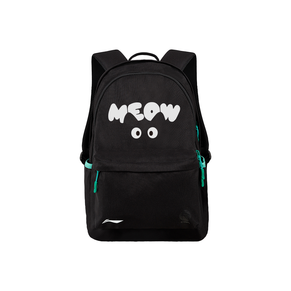 LINING Полиэстеровый рюкзак унисекс черный, Black Meow Fun Big-Eyed 
LINING Полиэстеровый рюкзак унисекс черный, Black Meow Fun Big-Eyed