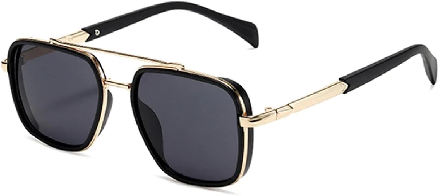 Солнцезащитные очки с двойной перемычкой для женщин, роскошные ретро-очки с градиентным затемнением, защита от УФ-излучения UV400 для мужчин, панк-очки для активного отдыха UATXTAU, Black Golden Gray
Солнцезащитные очки с двойной перемычкой для женщин, роскошные ретро-очки с градиентным затемнением, защита от УФ-излучения UV400 для мужчин, панк-очки для активного отдыха UATXTAU, Black Golden Gray